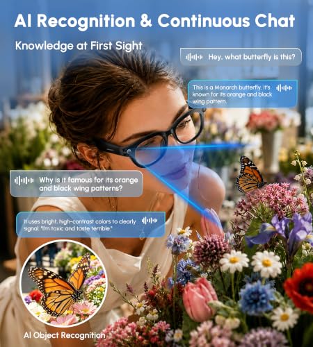 AI Smart Glasses with Camera, 4K 8MP Video Recording Glasses, 3‑Set Lenses - image 6