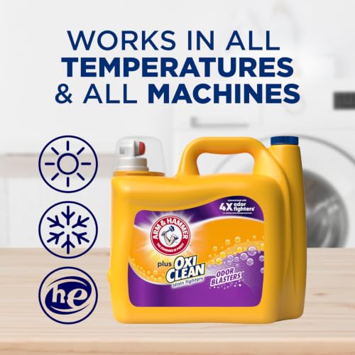 ARM & HAMMER Plus OxiClean Liquid Laundry Detergent, 122 Loads, 158.6 Fl Oz - image 9