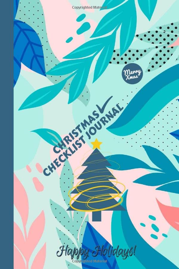 Christmas Checklist Journal: Record Book and Tracker For Holiday Activities with Checklist Boxes and Lines