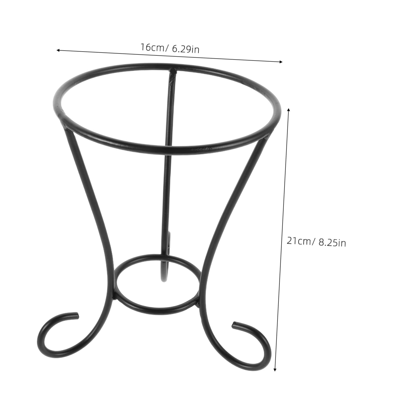BESTonZON Supporto Stabile e Versatile in Ferro Nero per Sfere da Giardino in Vetro Design Elegante e Decorativo per Esposizione All'aperto