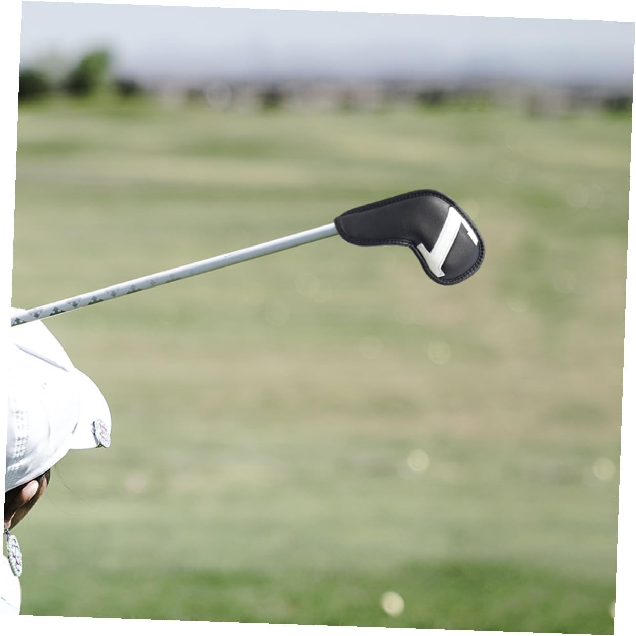 Golf Club Head Covers Set 10pcs Pu Waterproof Putter Covers with Colorful Numbered Design for Irons and Woods, Professional Golf Accessories for Outdoor Play