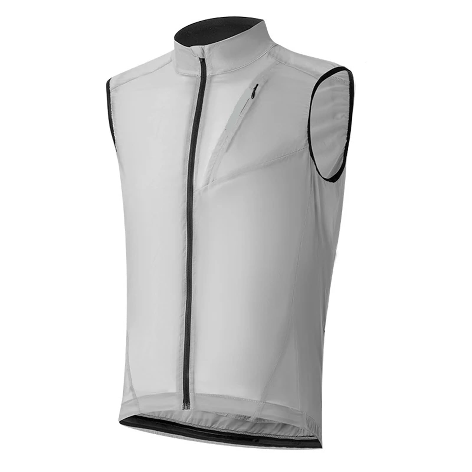 Chaleco de ciclismo Chaqueta de bicicleta impermeable y transpirable Chaleco de seguridad reflectante Chaleco deportivo ligero for correr al aire libre Chaleco a prueba de viento Chaleco Ciclista(XXXL