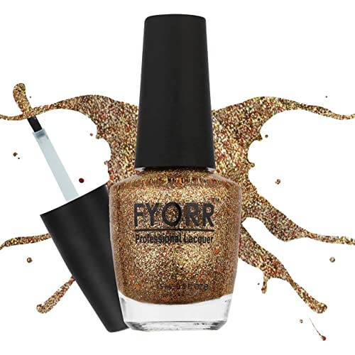 Image of Golden Forest Professional Nail Polish | Long Lasting, Quick Dry, Chip Resistant, High Shine Nail Paint | Smooth & Easy Application, Vibrant Trendy Shades for Women & Girls Party Daily Use 15ml