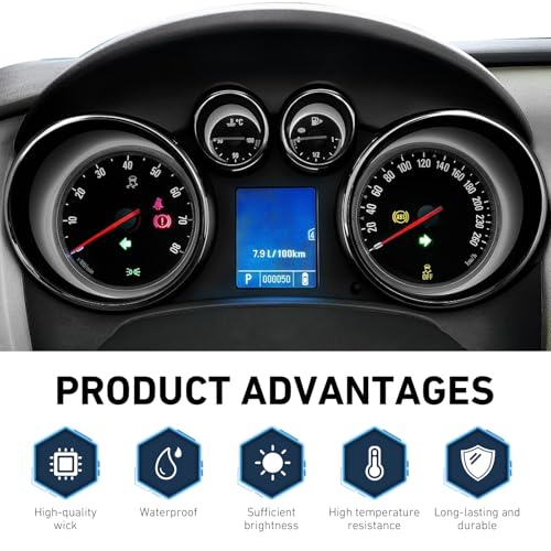 Image of 10PCS T4.2 LED Bulb Car Interior Lights, T4 Bulbs Dash Light, 10mm Base 3030 SMD Chip Neo Wedge LED Instrument Cluster Bulb, Super Bright Climate Control Switch Indication Bulbs (White)