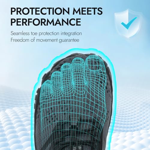 Image of ATHMILE Barefoot Water Shoes Women Men Wide Non Slip Aqua Beach River Pool