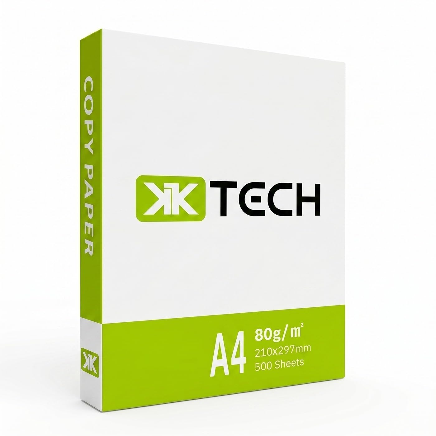 A4 Printer Paper 80gsm White, 500 Sheets, Multipurpose Copy Paper for Inkjet & Laser Printers, Smooth Office Paper for Home, School & Everyday Printing โ 1 Pack