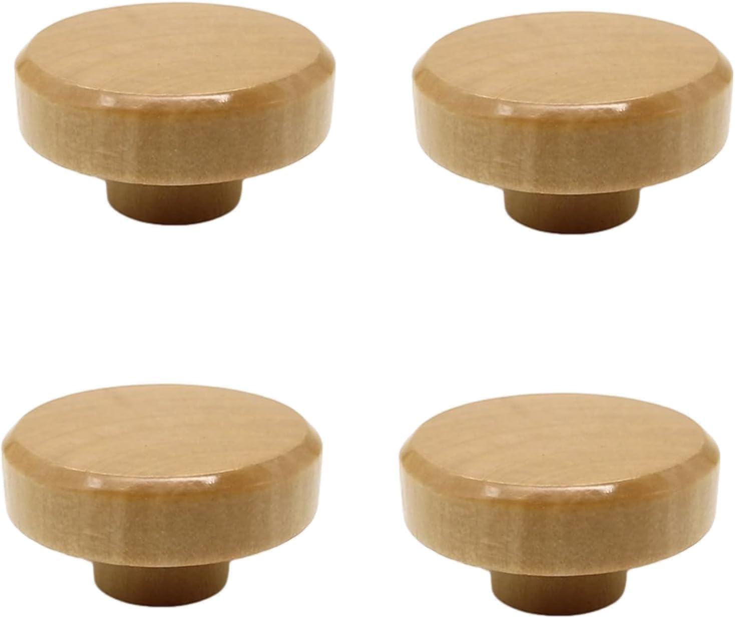 Tnbccxn Lotus Wood 38Mm Diameter Cabinet Handles, Cabinet Handles,4 Pack Furniture Solid Wood Handle Pulls(Lotus Wood 38Mm Diameter)