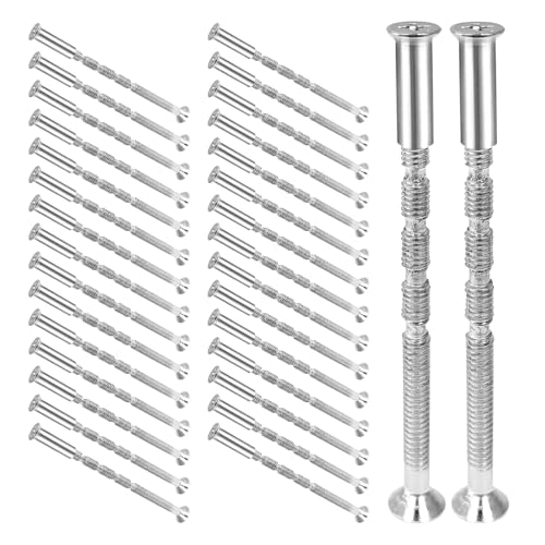 Lot de 32 vis de connexion M4 et poignée de porte M4, vis à douille, raccord de meubles