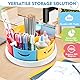 MeCids Art Supply Storage and Organizer - 360° Rotating Pen Holder and Pencil/Marker Organizer for Desk, Office, Classroom (Mehrfarbig)