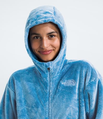 Image of THE NORTH FACE Girls' Osito Full Zip Hoodie | Fleece Hooded Jacket With Hand Pockets & Durable Ribbed Collar