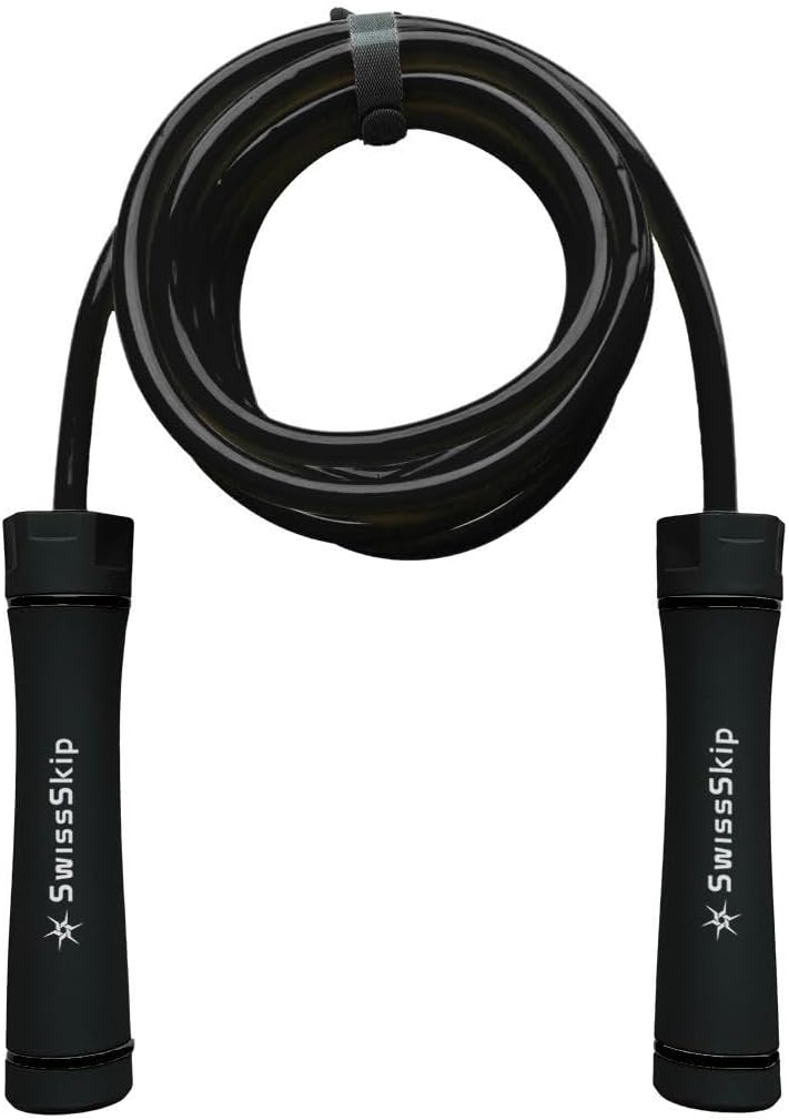 Heavy Jump Rope by Dayan Kolev; 1lbs Weighted Skipping Rope for Beginners and Professional Athletes; (Snow)