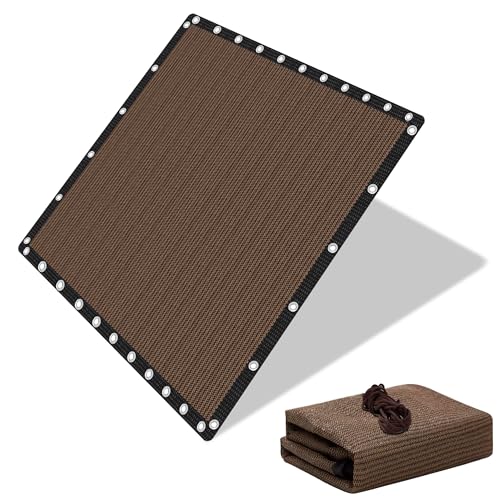 EMERIT 90% Shade Cloth Sun Shade Fabric Privacy Screen Shade Cover for Patio Garden Pergola Shade Cover Canopy with Gromments