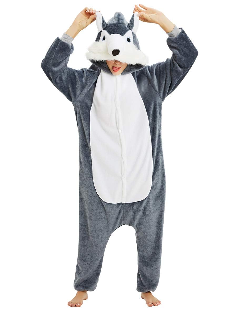 Luojida Carnevale Halloween Costume o Pigiama Animali Cosplay Party Tuta OnePiece Regalo di Compleanno per Adulti Adolescenziale Ragazzi