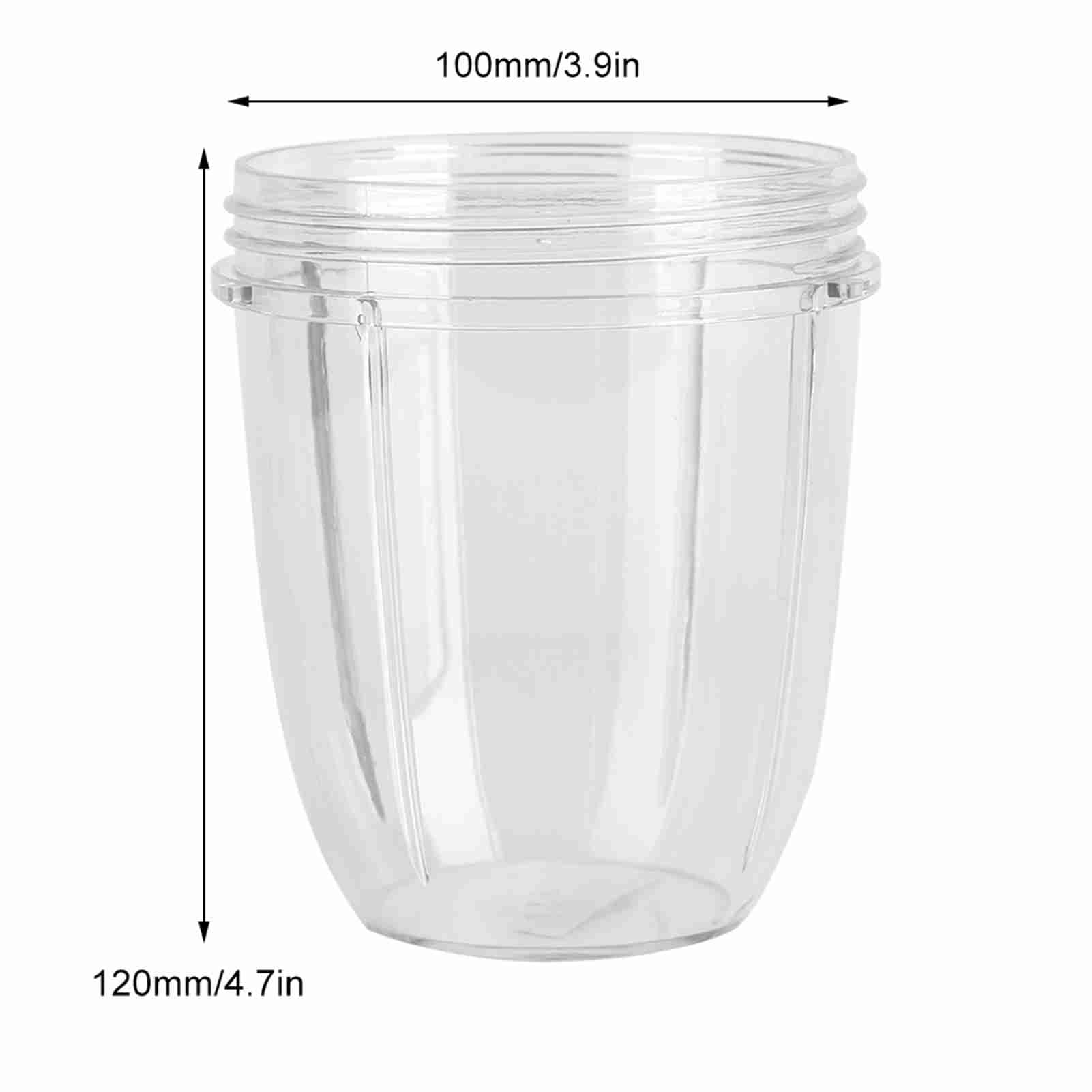 Entsafter Mixer Ersatzbecher 18oz Entsafterbecher Ersatzteile Kunststoff Transparente Tassen Ersatzteil für Mixer | für Extractor 900W