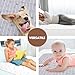 YIVEKO Baby Waterproof Bed Pad Washable Mattress Pad Reusable Underpads Bed Wetting Incontinence Cover for Baby Toddler Children and Adults-White Star
