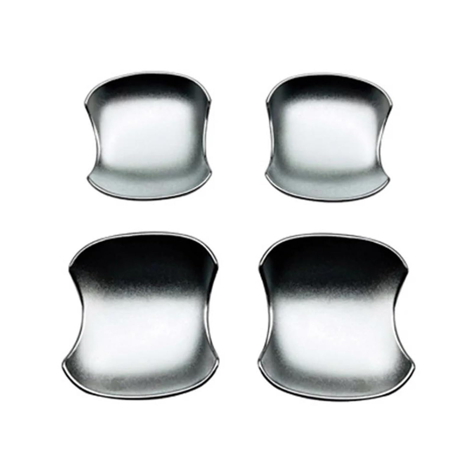 Fixcor Silver Door Bowl Car Styling Chrome Exterior Door Handle Cover Door Handle Bowl Trim For Toyota For Alphard For Vellfire 40 Series 2023 2024(Silver Door Bowl)
