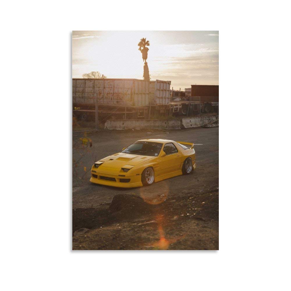 Hellove Unframe-Style1 Car Poster Jdm Rx7 Poster Decorative Painting Canvas Wall Art Living Room Posters Bedroom Painting 08X12inch(20X30cm)