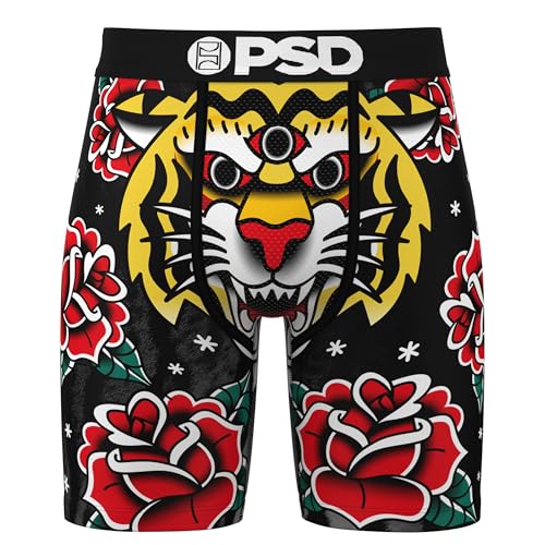PSD Men's Big Cat Print Boxer Briefs - 7 Inch Inseam Breathable and Supportive Men's Underwear with Moisture-Wicking Fabric3