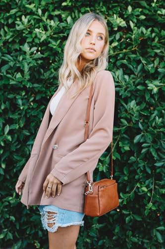 Image of FashionPuzzle Triple Zip Small Crossbody Bag