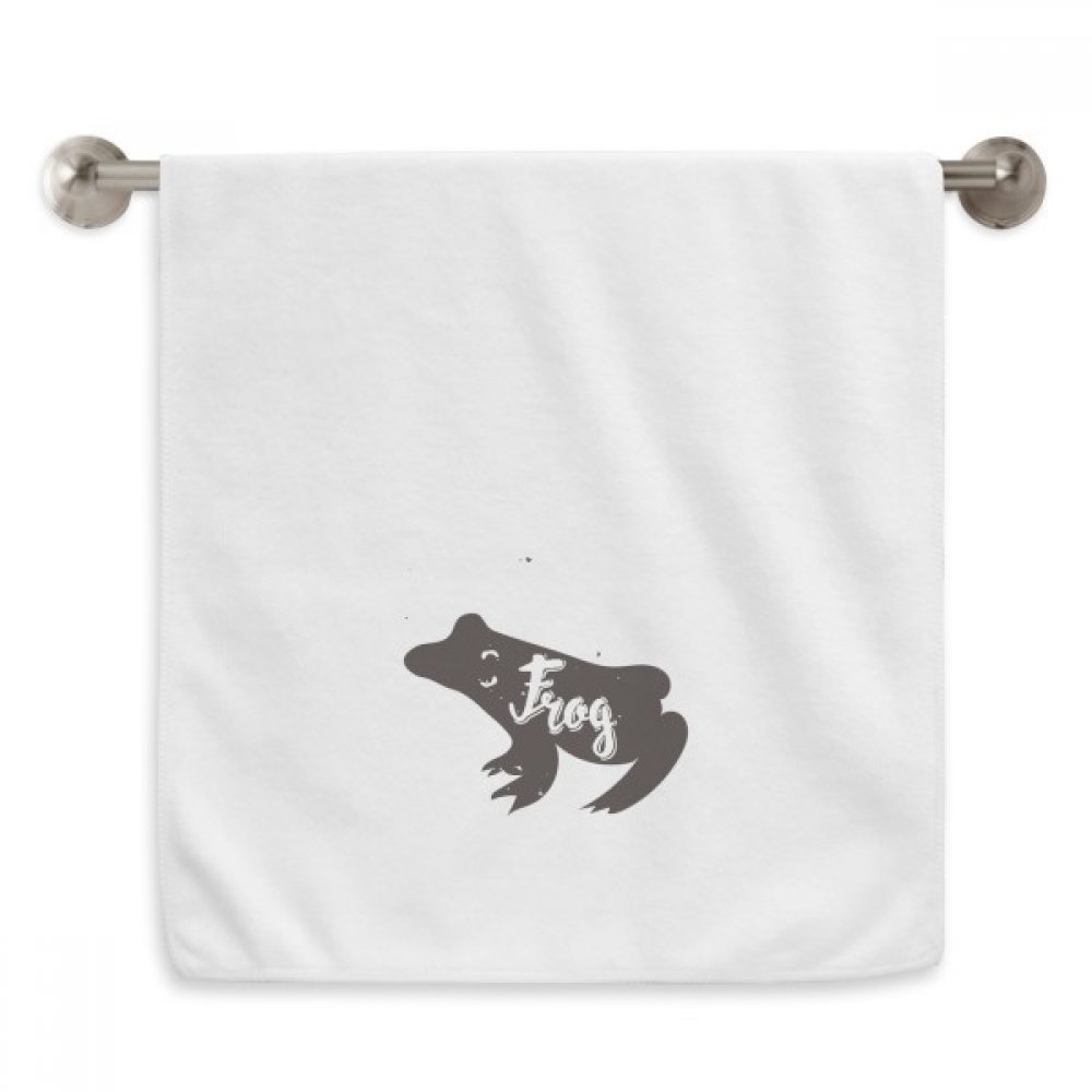 Serviette de toilette grenouille noire pour la salle de bain