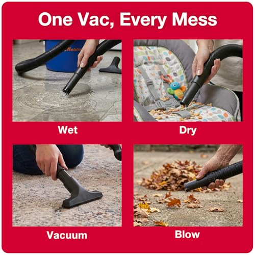 Image of Koblenz WD-2L Wet Dry Vacuum Cleaner, Home Car Garage Workshop, 2.0 PHP | 60 CFM, 10 Ft Reach, Twist-N-Lock Hose, Small Shop Vac, Portable Shop Vac for Home Car Garage Workshop, Accessories Included