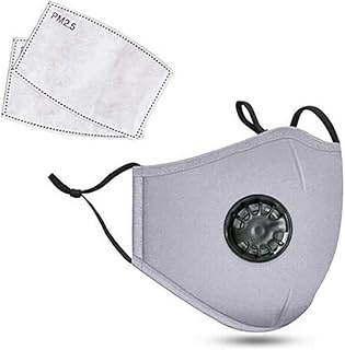 TSSPLUS PM2.5 Anti Air Pollution Reusable Washable Face Mask Respirator 2 Filters (Random color)