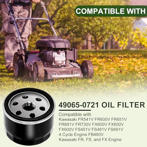 Image of 492932 AM125424 492932S Oil Filter Compatible with Kawasaki Engines 5 Pack