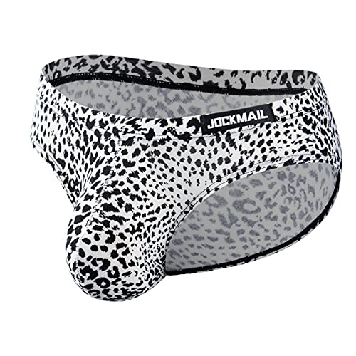 JOCKMAIL Mens Breathable Briefs Mens Athletic Underwear Men's Printed Briefs with 3D U-Pouch2