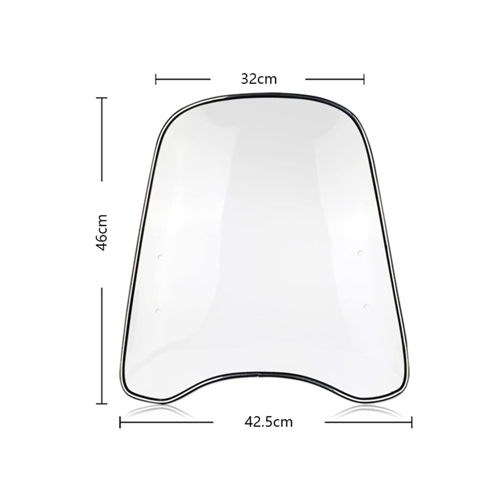 Deflettore Vento Parabrezza Per Moto Parabrezza Con Staffa Regolabile Visiera Per Schermo Antivento Spoiler Deflettore D'aria Parabrezza Cupolino