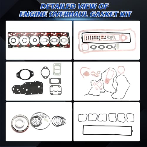 Image of 6B 6BT 6BTA Engine Overhaul Gasket Kit Fits for Cummins Dodge Ram Pickup 5.9L 12V Cummins Engine Excavator Aftermarket Parts