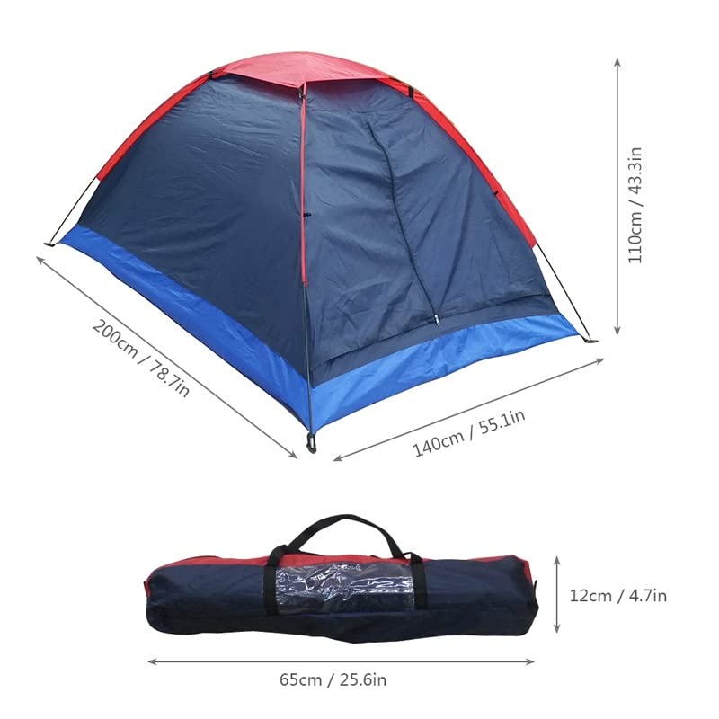 Carpa para camping de 1 persona tamaño 200x140x110 cm miniatura 2