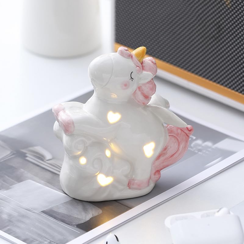 Lámpara de Mesa Unicornio Rosa para Niños miniatura 3