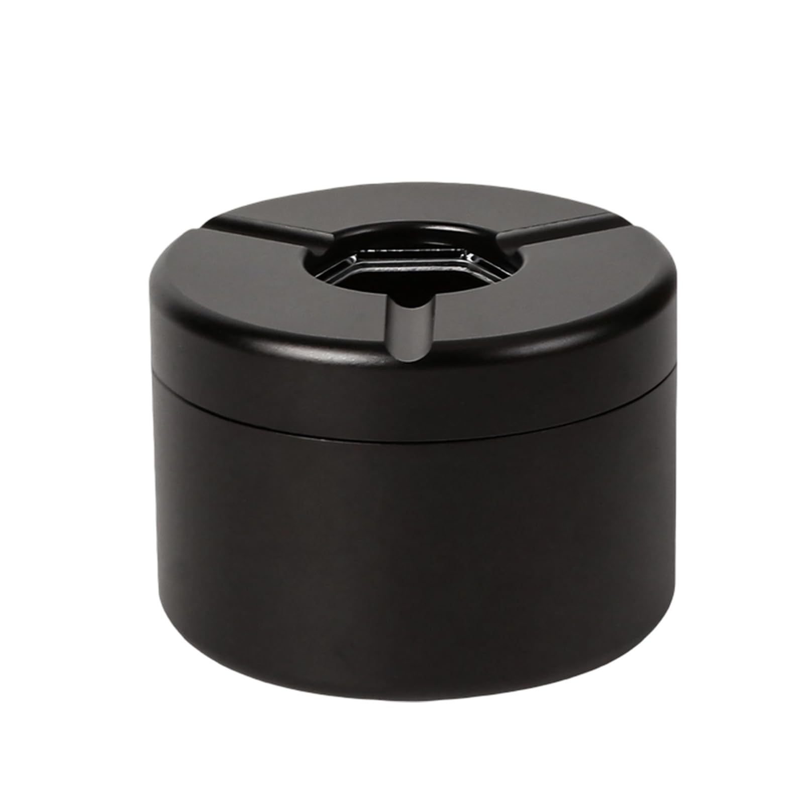 Twist Open Car Ashtray Aluminum with Nonslip Bottom for Safe Driving Conditions High Temperature Resistant Car Ashtray with Lid Smell Proof