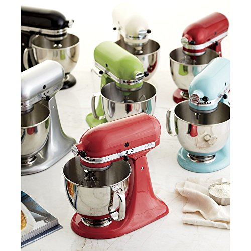 Image of KitchenAid KSM150PSWM Artisan Series 5-Qt. Stand Mixer with Pouring Shield - Watermelon