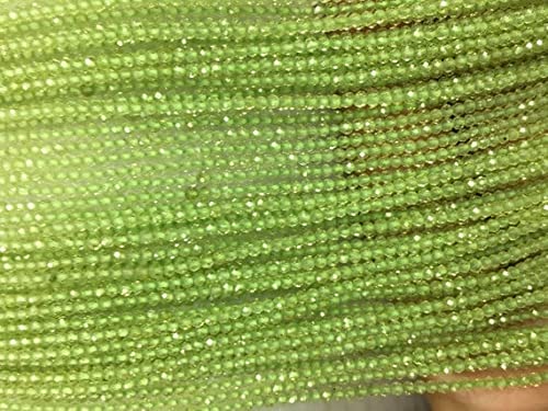 Peridot faceted Round perles de qualité joaillerie pour colliers et bracelets fins