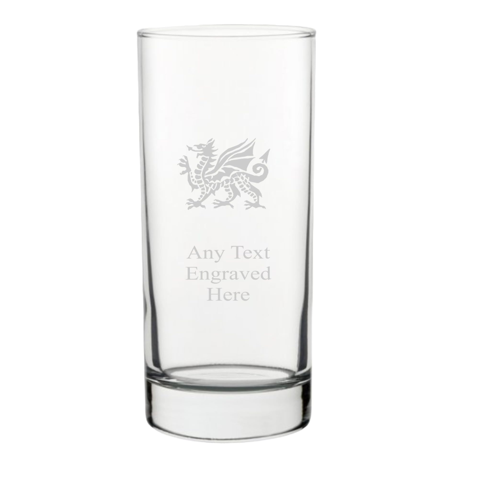 High Ball [Custom] Welsh Dragon Tall Long Glass HB148 in Silk Lined Gift Box