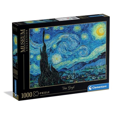 Clementoni - Puzzle Adulto 1000 Piezas Collection Museum Clementoni - Puzzle Adulto The Starry Night, 39995