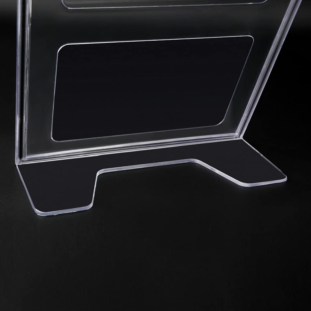 5 x A4 Acrylic Sign Holders Menu Holders Lean to Perspex Leaflet