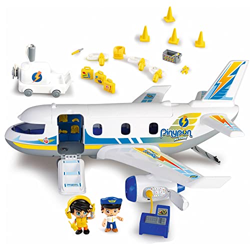 Pinypon Action - Emergencia en el avión con Dos Figuras y de Accesorios, para niños y niñas a Partir de 4 años, Famosa (700015149)
