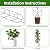 2 Pack 30'' Large Metal Plant Trellis for Climbing Plants, Tall Plant Support for Indoor & Outdoor Use, Modern Decorative Trellis for Potted Plants (2 Pack)