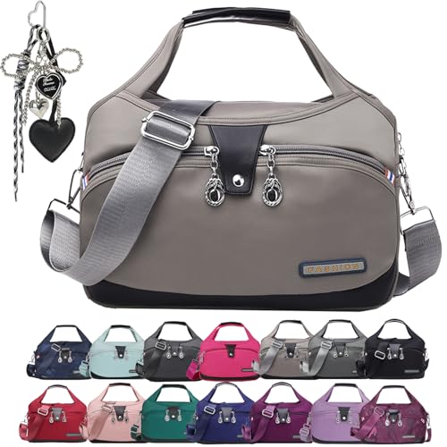 DDRIC Blaciokamith Soft Side Lightweight Underseat Tote Bag, Blaciokamith Multi-pocket Fashion Anti Theft Waterproof Handbag