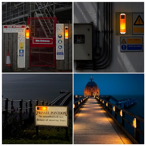 Feu stroboscopique solaire étanche pour sécuriser une zone de danger