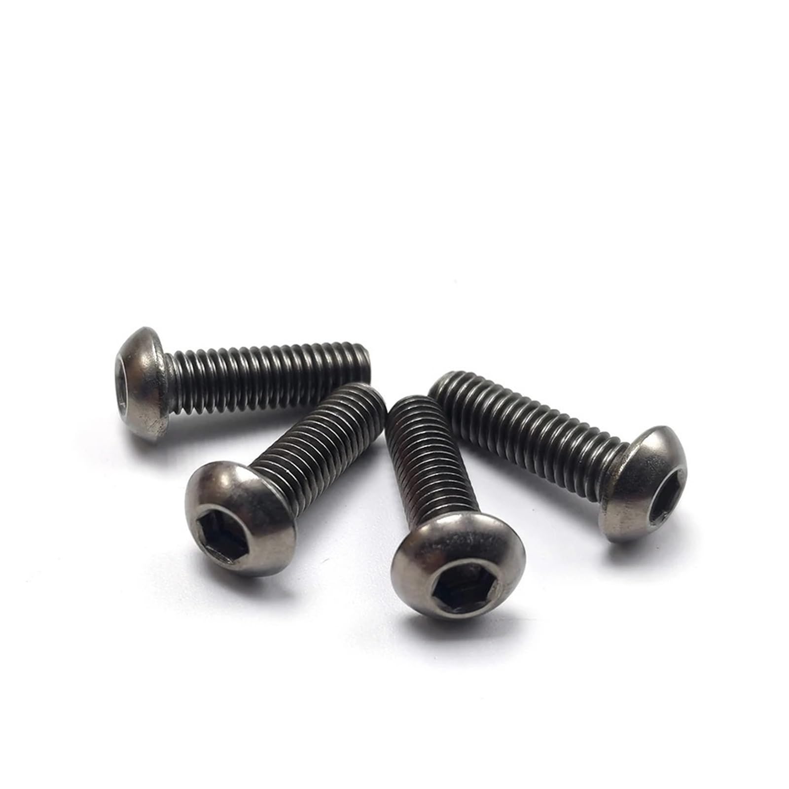 M2,5 M3 M4 M5 M6 Titanschraubensatz, Titan-Innensechskantschraube mit Linsenkopf, E018(M6 kit -T0510)