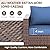 VONZOY Wide Armrest Outdoor Patio Furniture Set, 5 Piece Patio Sectional Sofa with Storage Table for Backyard, Porch, Balcony, Poolside(Navy Blue)