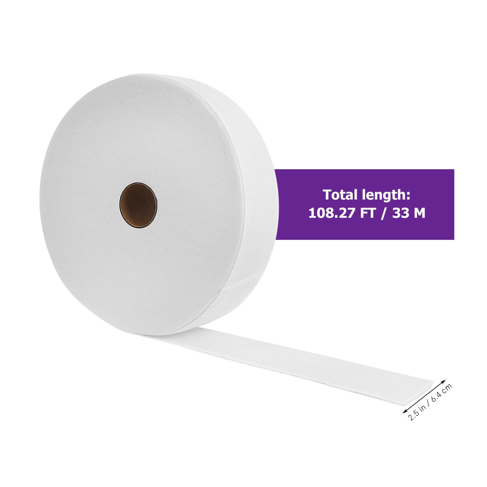 WOONEKY 2 Rollen Vliesstoff Batting Saugfähiges Weiches Nonwoven Mischvlies für Quilten Basteln Näharbeiten Platzsparend Reisetauglich Komfortabel für Empfindliche Haut