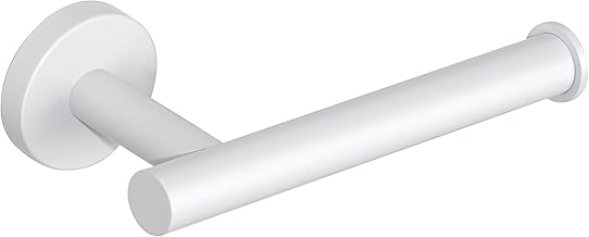 Toilet Paper Holder, SAYAYO Toilet Paper Holder, White Toilet Paper Holder, Toilet Paper Holder, Bathroom Toilet Roll Holder, Stainless Steel Toilet Roll Holder for Bathroom and Kitchen, Screwed