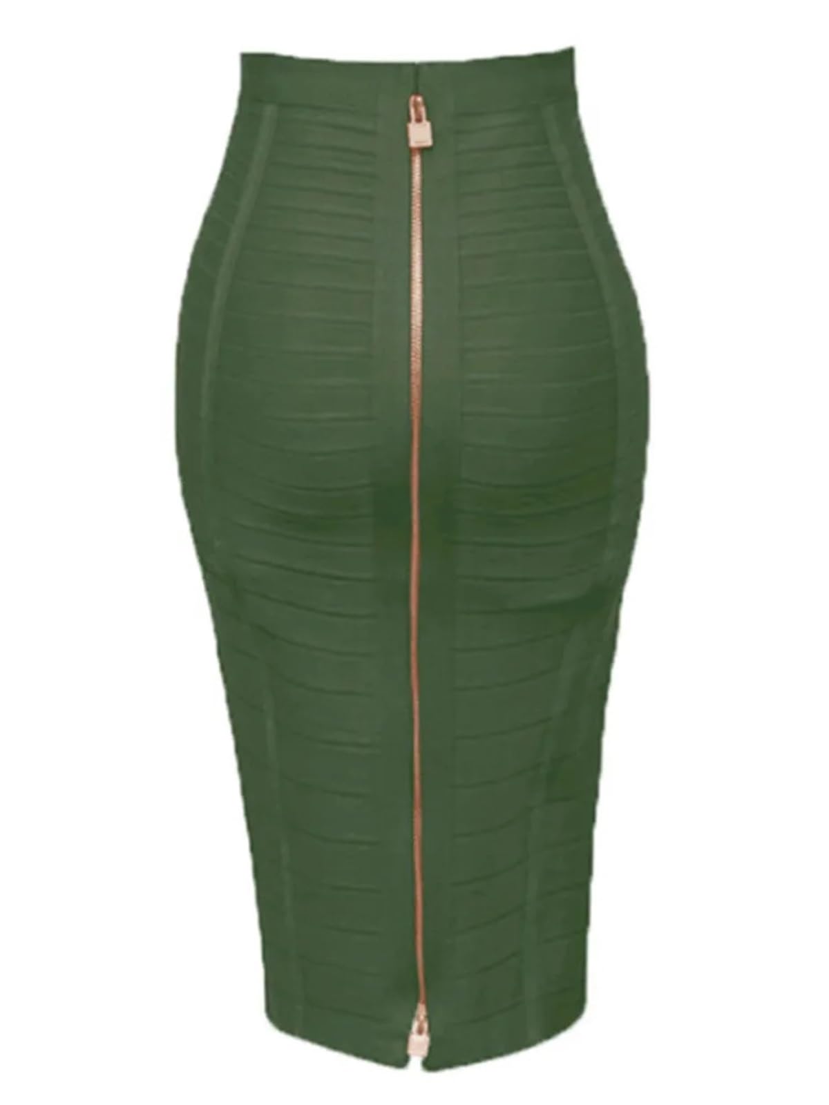 Gonna a Tubino Estiva Elasticizzata Aderente con Cerniera Sexy da 58 cm for Donna per Donna