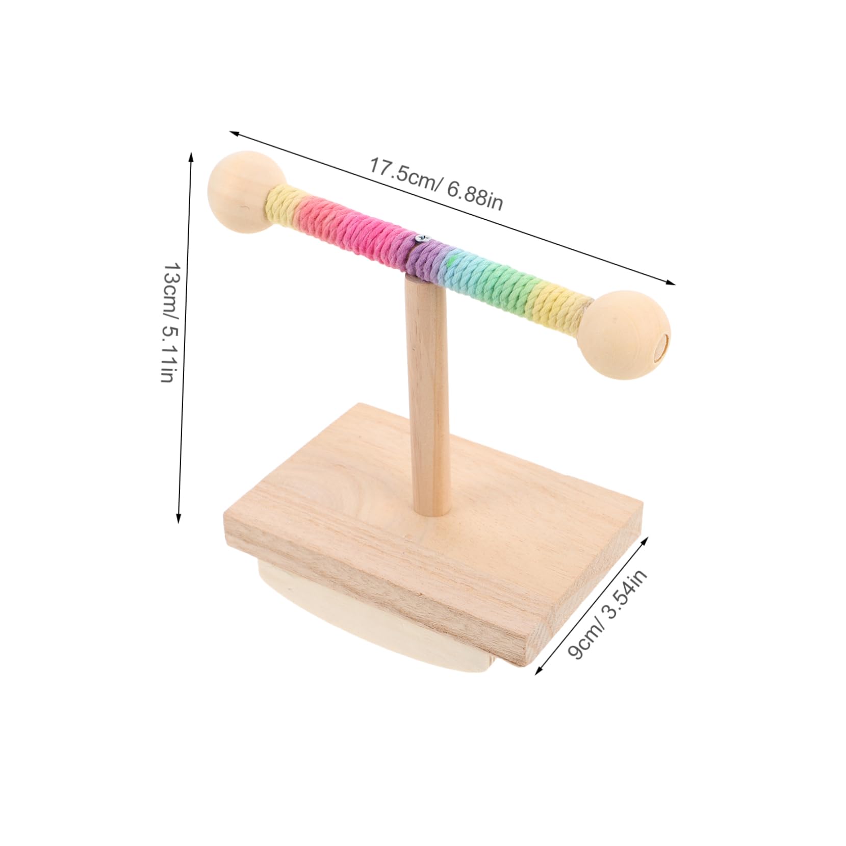 Mipcase Interactive Swing for Birds Portable Tabletop Accessories for Parrots Cockatiels and Budgies Encourages Climbing and Chewing Activities