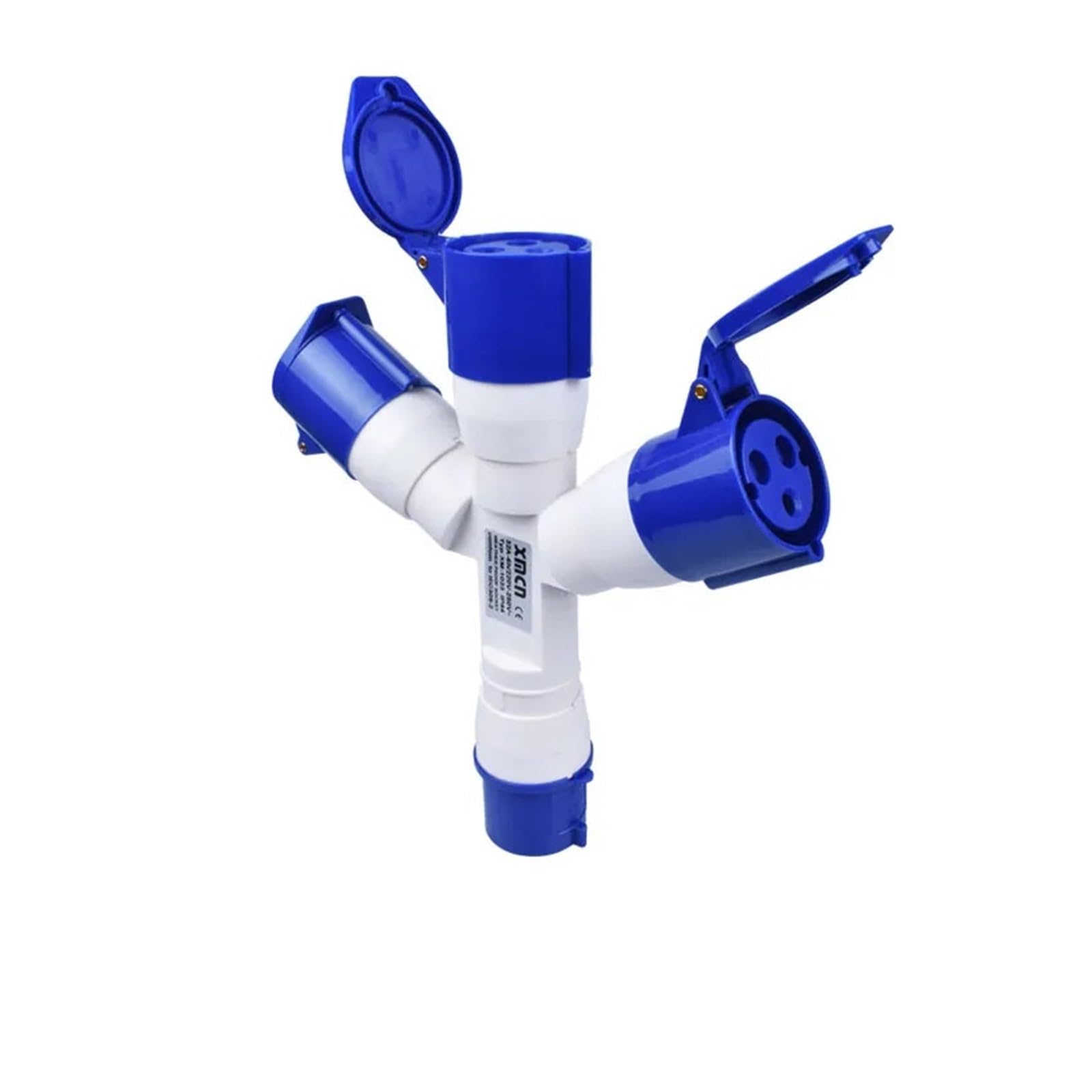 Enchufe industrial impermeable y a prueba de polvo, 1 entrada, 3 IP44 3P/4P/5P, enchufe de tres vías 220V 380V enchufe de tres vías (3P 32A)