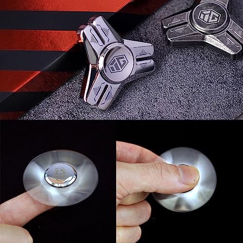 Image of INNOPLUS Fidget Spinner, Sturdy Stainess Steel Heavy Silent Metal Fidget Spinner,Small Hand Fidget Spinners with Precision Bearing, Delivers Smooth and Long Spin Times, for Stress Relief, EDC